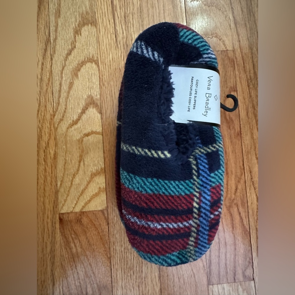 Vera Bradley Multicolor Plaid Slippers